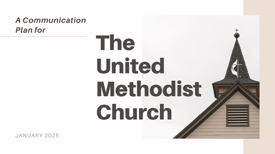 Learn about the church's communications plan, which outlines the strategy, objectives, and communications approach for 2025. umc-communications-plan