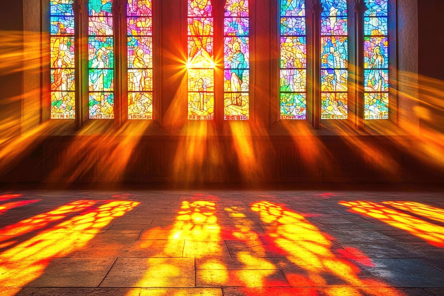 Stained glass windows