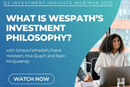 Johara Farhadieh, Frank Holsteen, Hoa Quach and Ryan McQueeney discuss the refreshed messaging behind Wespath’s Investment Philosophy, highlighting efforts to bring greater clarity, conviction and understanding of Wespath’s investment approach to institutional investors.