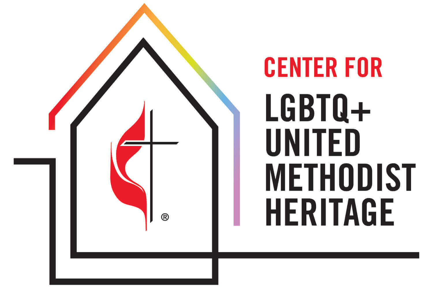 The Center for LGBTQ+ United Methodist Heritage will collect and preserve Queer Mehodist history. Logo by United Methodist Communications, Creative Strategy team.
