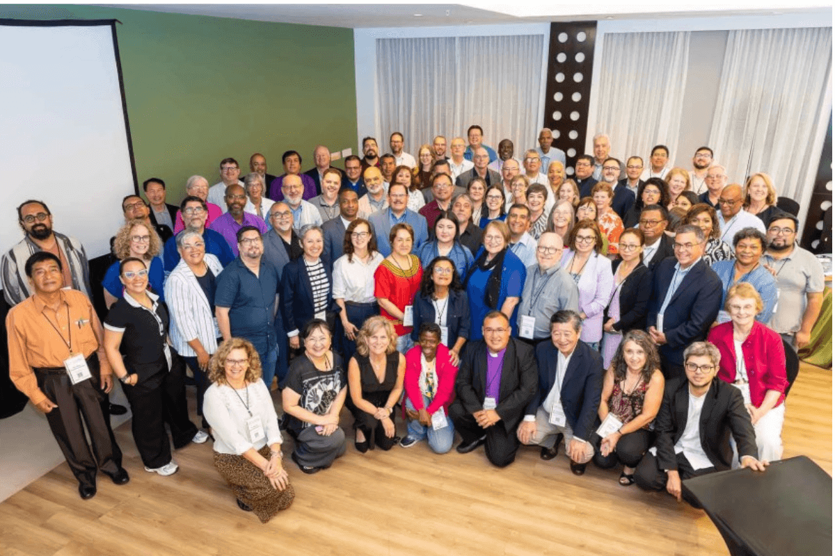 The full group of participants in the Latin America and Caribbean Mission Consultation in Panama City, Panama, July 21-23. Photo courtesy of GBGM.