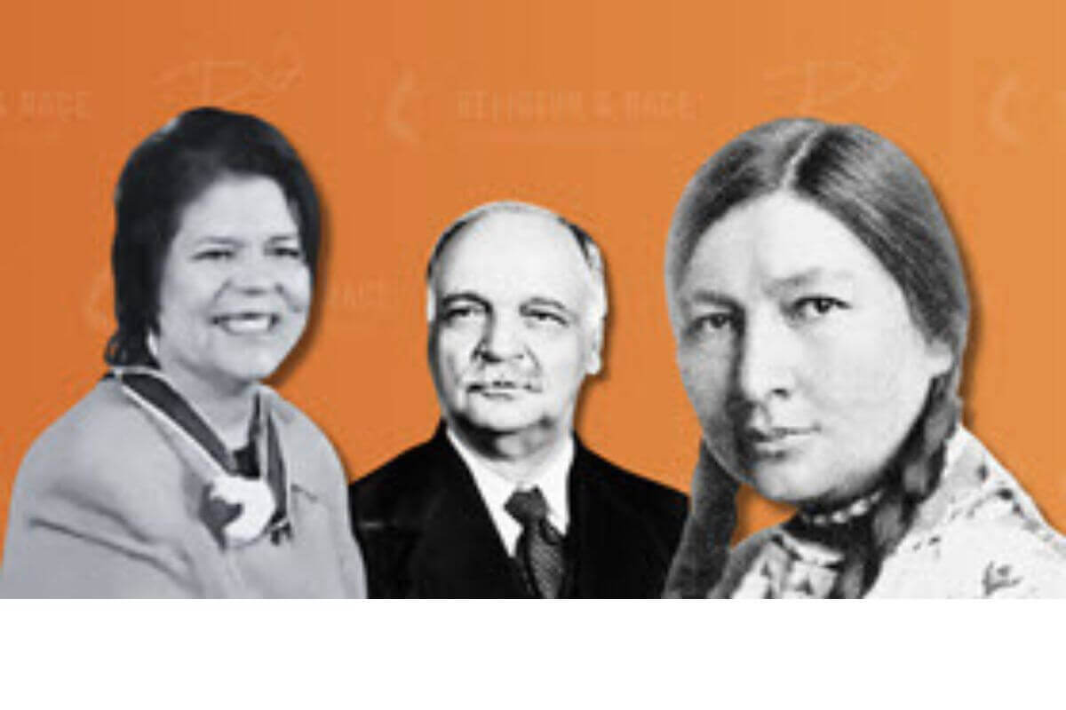 Native American Historical figures: Wilma Mankiller, Charles Curtis, and Zitkala-Ša (aka Gertrude Simmons Bonnin)