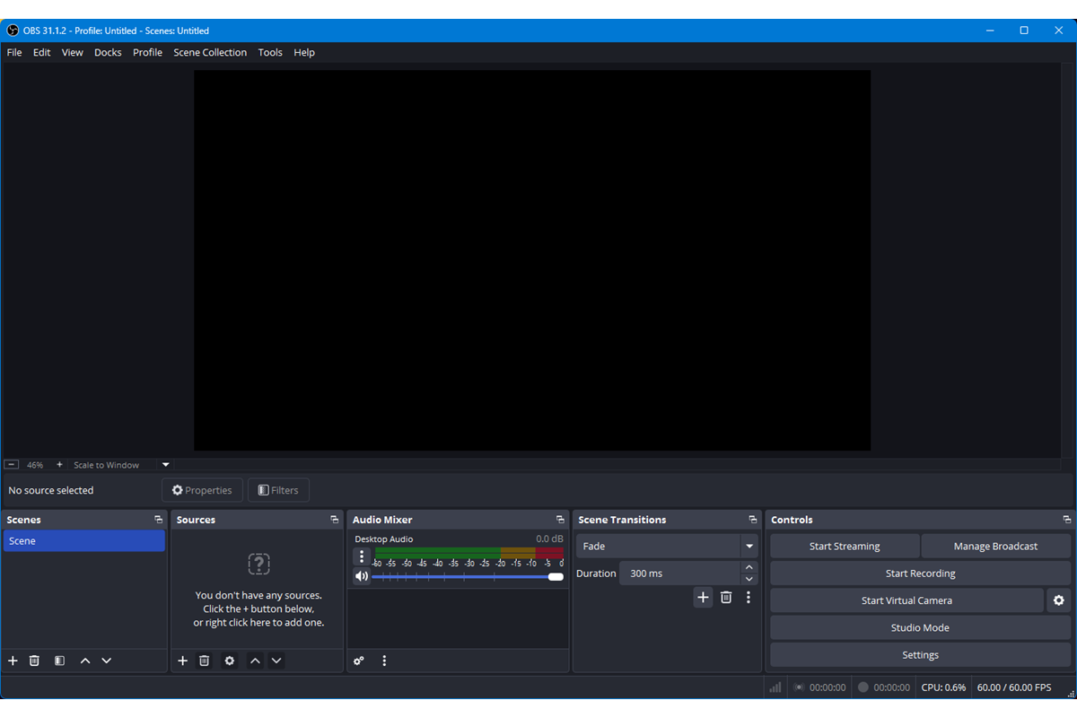 streaming church worship with obs add camera and mic 