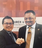 Rev. Levi Bautista and Rev. Jesse Jackson