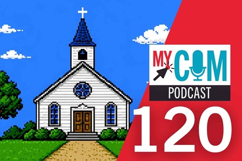Mycom-Podcast-120-cover Cover for MyCom episode 120 on phygital ministry