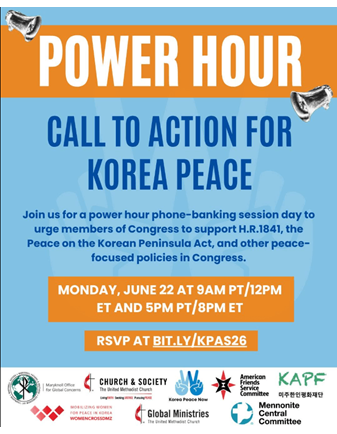 Korea Peace Advocacy Summer Flyer
