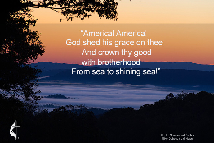 Happy Fourth of July! Photo by Mike DuBose; graphic by Laurens Glass, UM News.