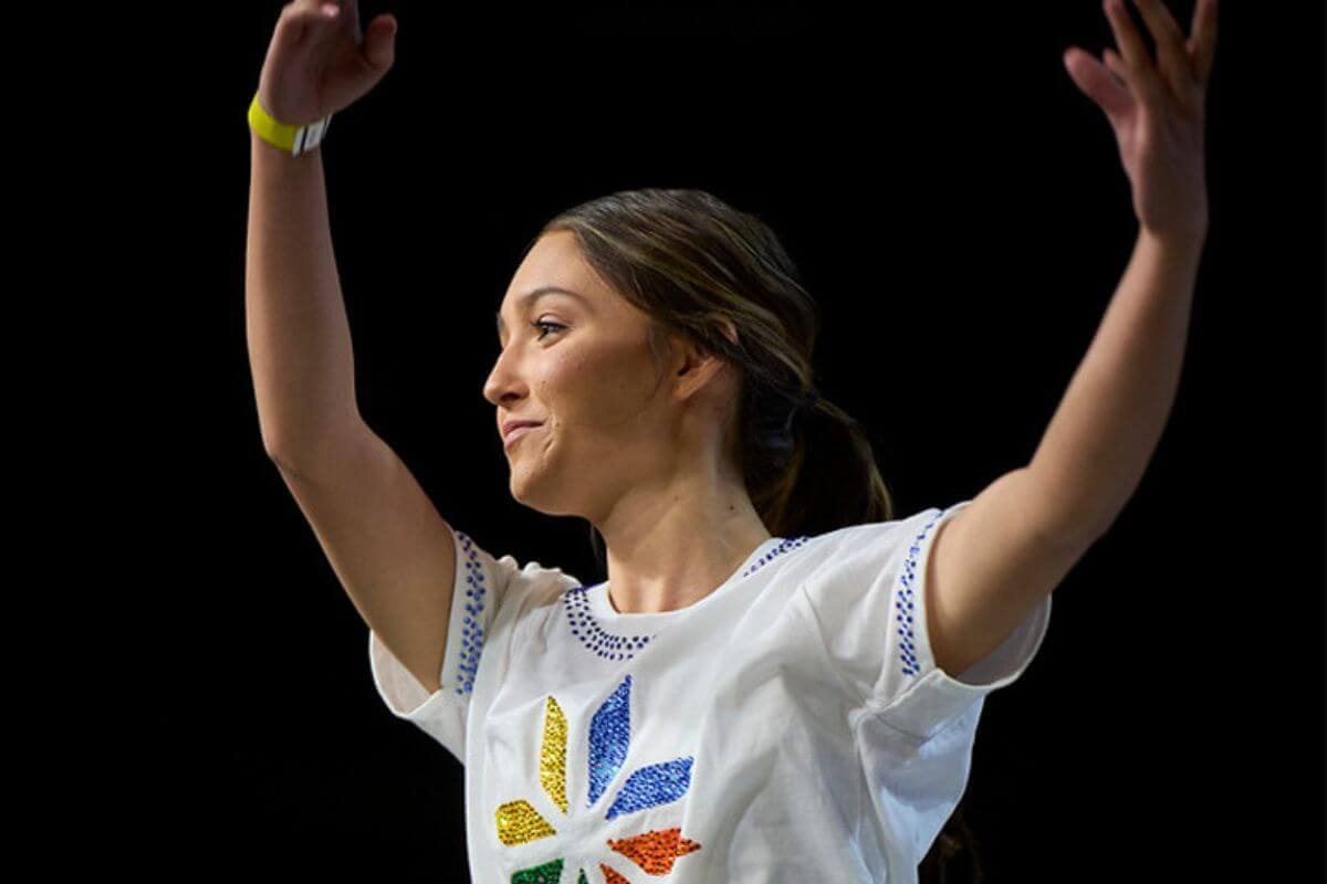 Dancer Annika Schneider at the 2024 United Methodist General Conference. Photo courtesy of UMNews.