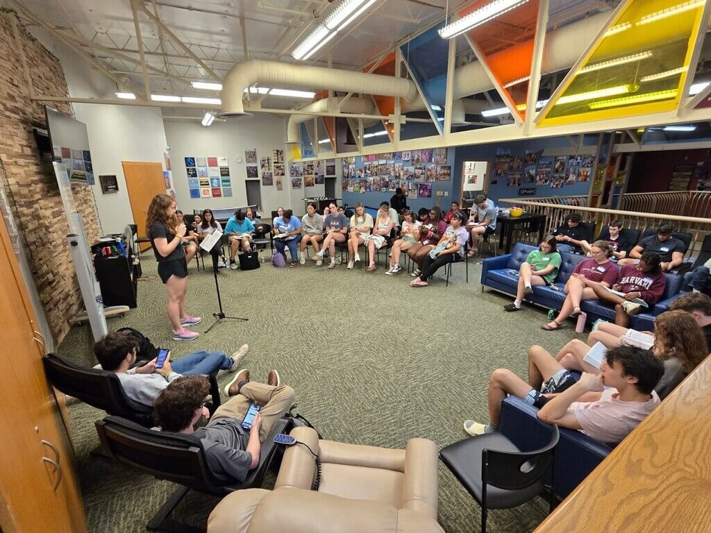 College-aged ministry Bible study hosted by First UMC in Georgetown, TX. Photo courtesy of  First UMC Georgetown.