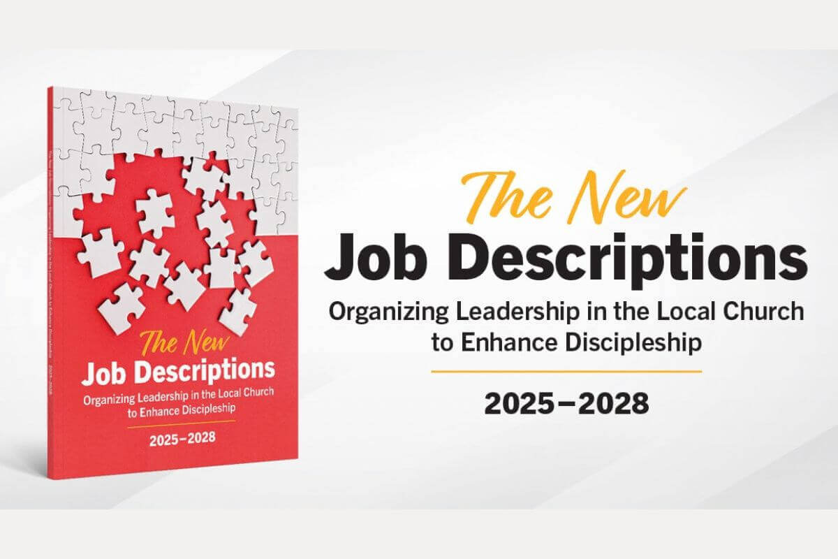 The New Job Descriptions 2025-2028: Organizing Leadership in the Local Church to Enhance Discipleship, graphic provided by Discipleship Ministries. 