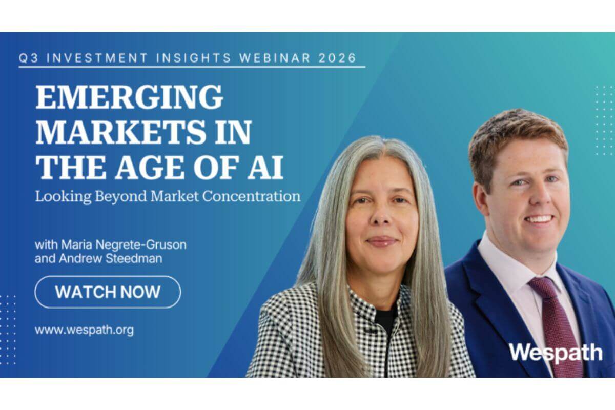 Emerging Markets in the Age of AI with Maria Negrete-Gruson and Andrew Steedman. Photo courtesy of Wespath.