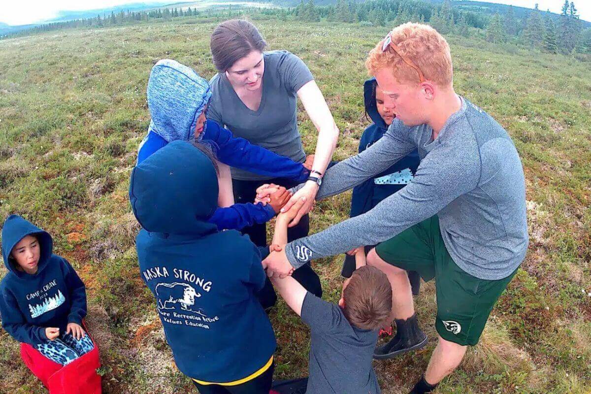 US-2 Alisha Rohrer is pictured serving with children and youth in Alaska in 2017-2019.