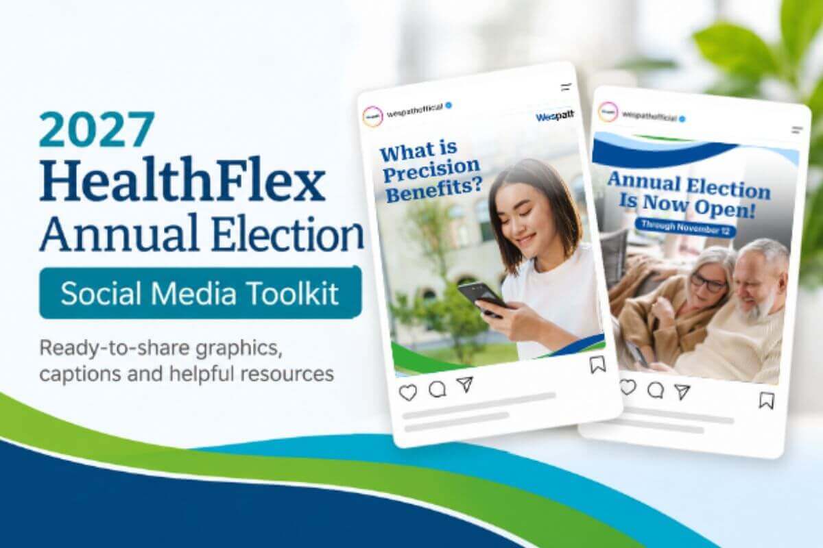 Ready-to-share graphics, captions and helpful resources. Images courtesy of Wespath.