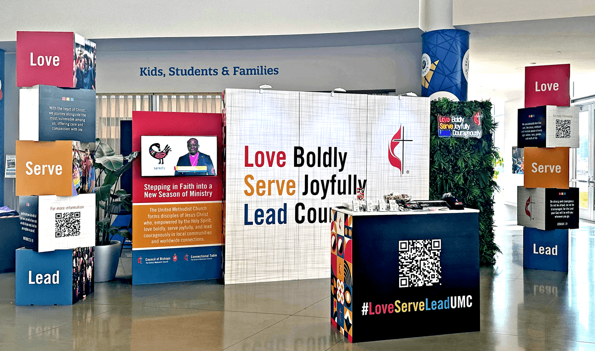 UMC Vision booth at Leadership Institute